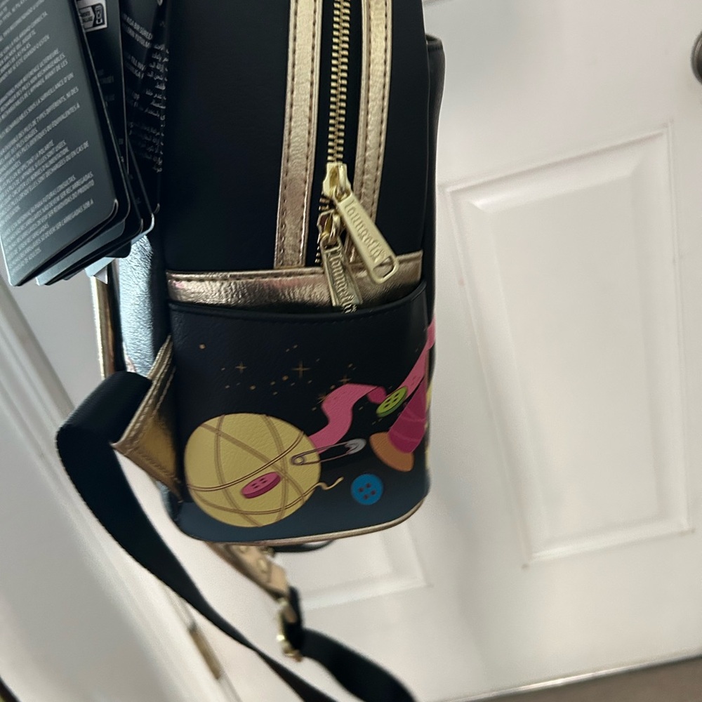 Loungefly Disney Tinker Bell Black Backpack - Picture 8 of 9